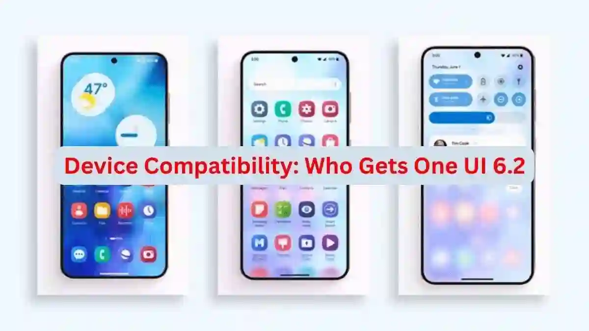 Device Compatibility: Who Gets One UI 6.2?